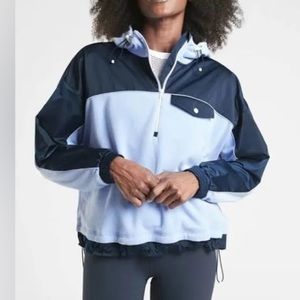 ATHLETA Zion Microfleece Half Zip Hoodie Pullover Lavender Women’s Size Small